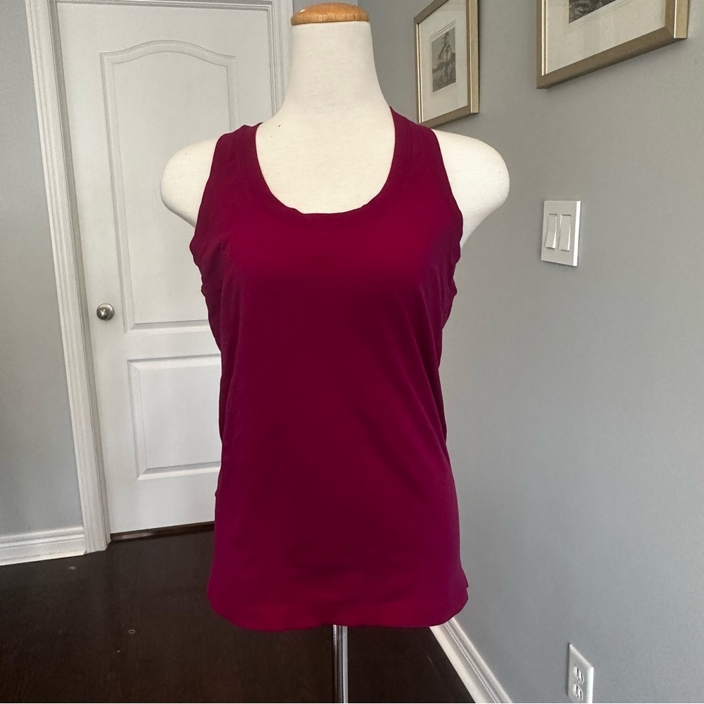 Athleta Women's Racerback Sleeveless Top - Rich Burgundy